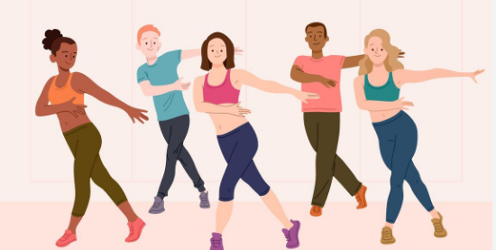 illustration de Move and Smile (danse en ligne)